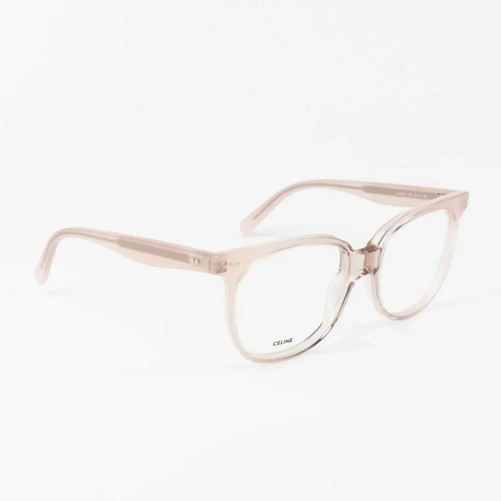 NEW Celine CL5010IN 072 THIN 2 DOTS Shiny Rose Pink Unisex Geometric Eyeglasses